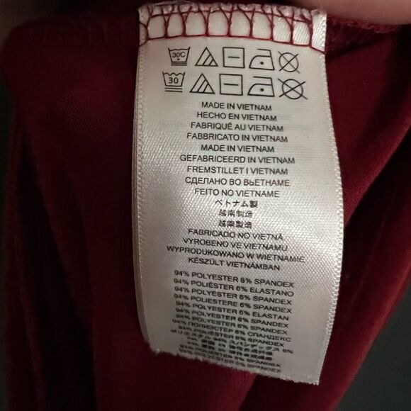 Michael Kors Scrunch Side Long Sleeve Scoop Front Dress Size M - Picture 7 of 8